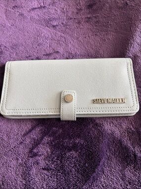 Steve Madden light blue Women's Wallet with silver Logo Accent